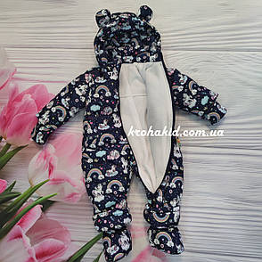 Детский демисезонный комбинезон Єдинороги 80 размер - осенне-весенний комбинезон для деток, фото 3