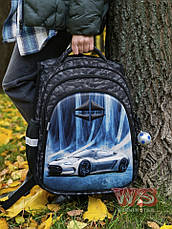 Рюкзак шкільний ортопедичний SkyName для хлопчика Машина R2-187, фото 5