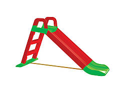 Дитяча гірка для катання дому і дачі 140 см червоно/зелена (Долоні)