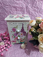 💜Скринька-комод для прикрас "Париж" із дзеркалом No1