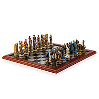Ексклюзивні подарункові шахи Veronese "Троя" 48х48 см (штучний камінь)