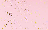 Фото-фон виниловый 120х75см "Розовый фон. Золотые звезды", фон для предметной съемки ПВХ (баннерная ткань)