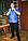 Чоловіча сорочка з коротким рукавом IFC XL 2XL 3XL 4XL 5XL 6XL синя великі розміри батал Туреччина, фото 2