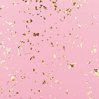 Фото-фон виниловый 100х100см "Розовый фон. Золотые блестки", фон для предметной съемки ПВХ (баннерная ткань)