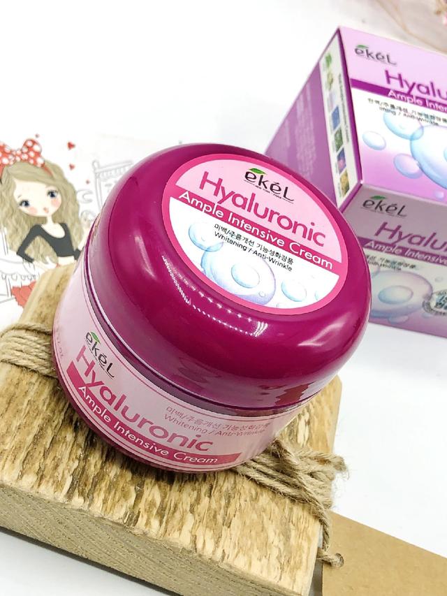 Зволожуючий крем для обличчя з гіалуроновою кислотою Ekel Ample Cream Intensive Hyaluronic