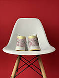 Жіночі кросівки Nike Air Jordan 1 Mid Ice Cream Retro High, білі шкіряні кросівки найк аір джордан 1 ретро хай аїр, фото 4