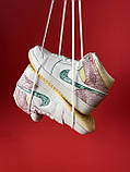 Жіночі кросівки Nike Air Jordan 1 Mid Ice Cream Retro High, білі шкіряні кросівки найк аір джордан 1 ретро хай аїр, фото 7