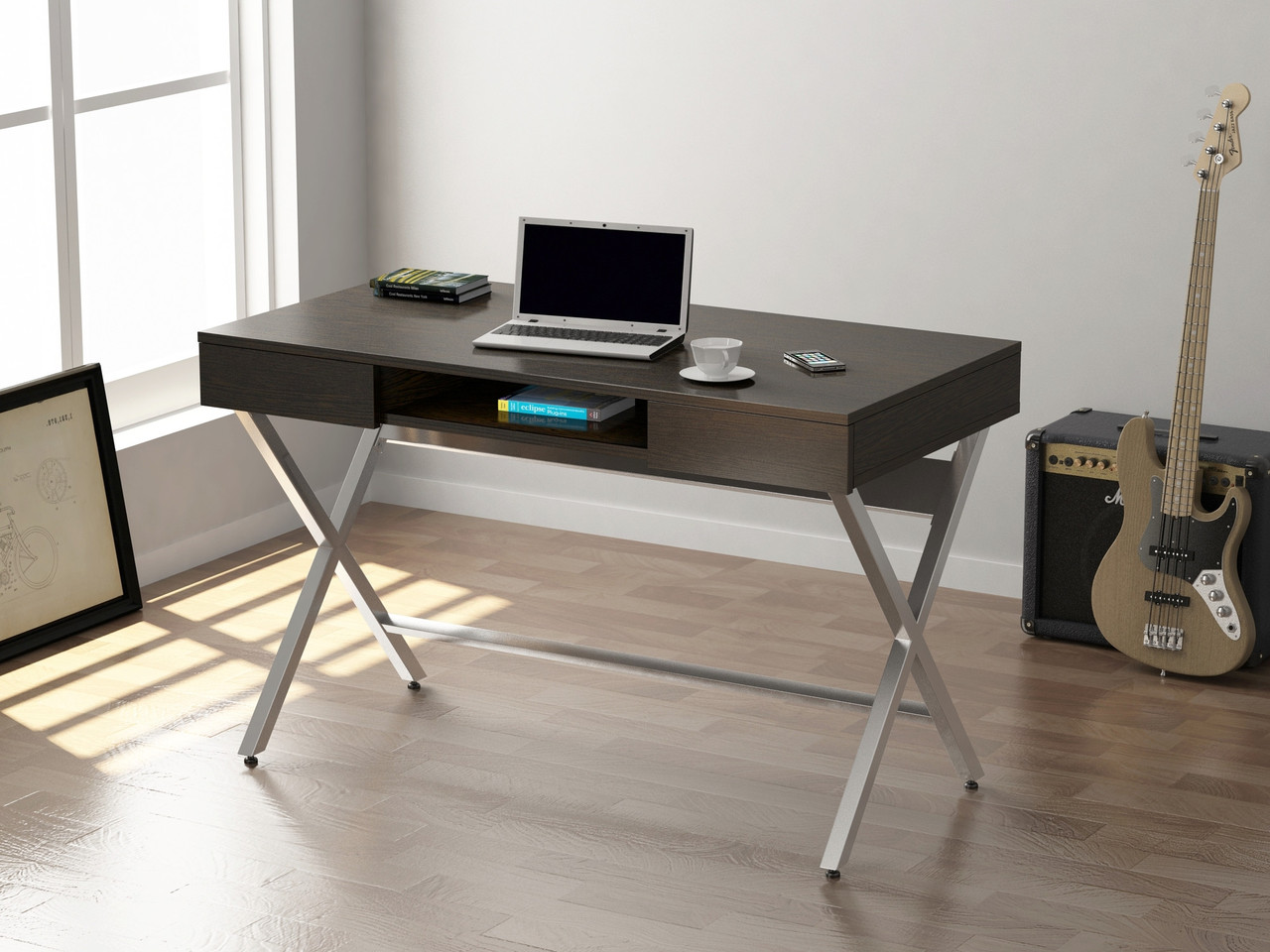 Письмовий стіл Loft design L-15 Венге Луїзіана