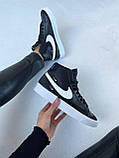 Жіночі кросівки Nike Blazer 77 Mid METALLIC SWOOSH BLACK | Найк Блейзер Чорні, фото 2