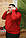 Чоловіча червона толстовка худі з капюшоном Grand la Vita турецький трикотаж батал великі розміри, фото 3