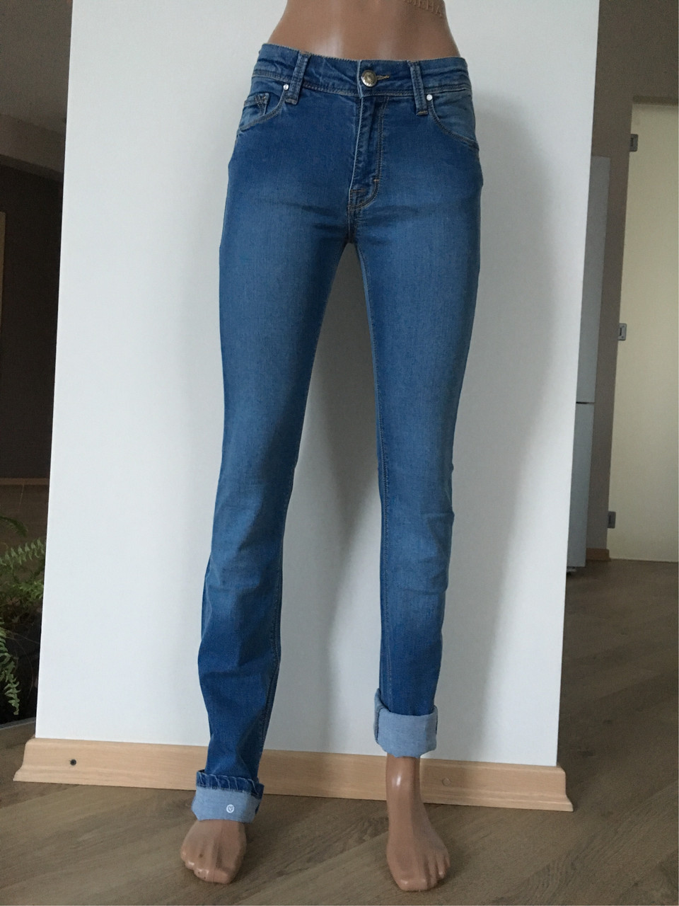 Джинси жіночі модні завужені Slim Skinny висока талія завищені модні jeans