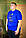 Чоловіча батальна футболка Grand la Vita 3XL-7XL електрик (синя) великі розміри Туреччина, фото 3