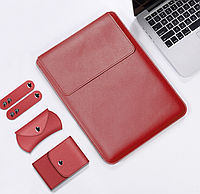 Чехол-конверт CDK Leather 4в1 Envelope Kit для Apple MacBook Pro 15" 2008 - 2012 (A1286) (09683) (red)