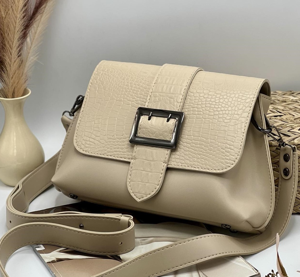Женский сумка на плечо 070 Beige Женские клатчи от Украинского производителя купить LUCK SHERRYS