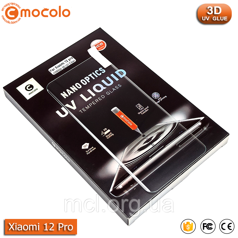 Захисне скло Mocolo Xiaomi 12 Pro Nano Optics UV Liquid Tempered Glass 3D (Clear)