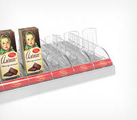 Набір лотків CHOCO-TRAY-SET11 для викладання шоколаду на 11 плиток прозорий, фото 4