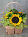 Букет соняшників у кошику, фото 6