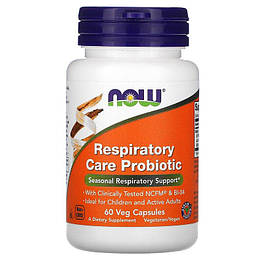 Respiratory Care Probiotic Now Foods 60 капсул