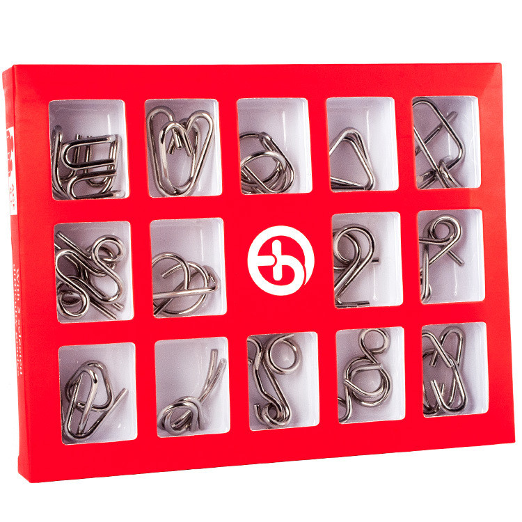 Набір з 15 металевих головоломок Metal Puzzles