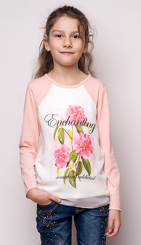 Реглан для дівчинки "Квіти", фото 1