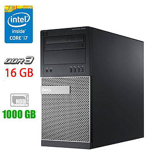 Комп'ютер Dell Optiplex 9020 Tower / Intel Core i7-4770 (4 (8) ядра по 3.4 — 3.9 GHz) / 16 GB DDR3 / 1000 GB, фото 1