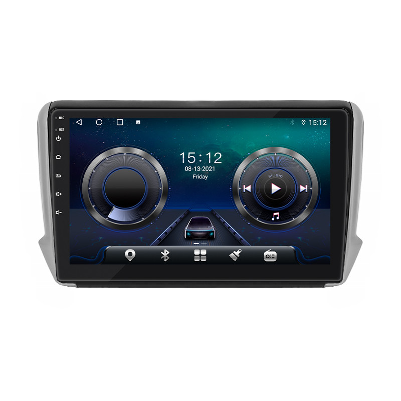 Стандартне радіо Lesko для Peugeot 2008 I рестайлінг 2016-2019 екран 10 "4/64gb 4G Wi-Fi GPS TOP, фото 1