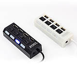 USB-хаб 2.0, hub 4 порти розгалужувач, фото 2