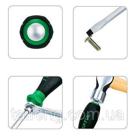 Набір ударних викруток із шестигранником 6 од. PRO-PLUS SERIES TOPTUL GFE-0602, фото 3