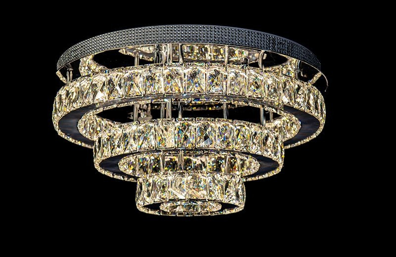 Стельова кришталева яскрава люстра 7201-6AD, фото 1