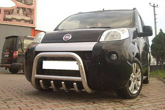 Захист переднього бампера (дуга, кенгуруятник) Fiat Qubo/Fiorino 2008+ 