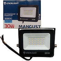 Прожектор свiтлодiодний ENERLIGHT MANGUST 30Вт 6500К, ,гарантiя 2 роки