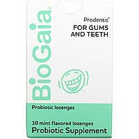 BioGaia, Prodentis, добавка для десен и зубов, мята, 30 леденцов - Оригинал