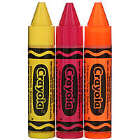 Lip Smacker, Crayola, бальзам для губ, трио в упаковке, 3 шт., 4,0 г (0,14 унции) - Оригинал