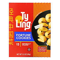 Ty Ling, Печенье с предсказанием, 15 штук в индивидуальной упаковке - Оригинал