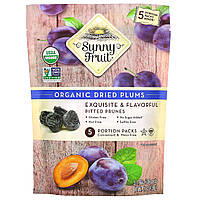 Sunny Fruit, Organic Dried Plums, 5 Portion Packs, 1.06 oz ( 30 g) Each, оригінал. Доставка з США/ЄС протягом 14 днів