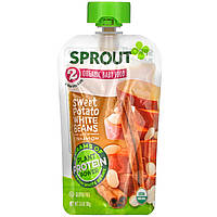 Sprout Organic, Детское питание, от 6 месяцев, белая фасоль из батата с корицей, 99 г (3,5 унции) - Оригинал