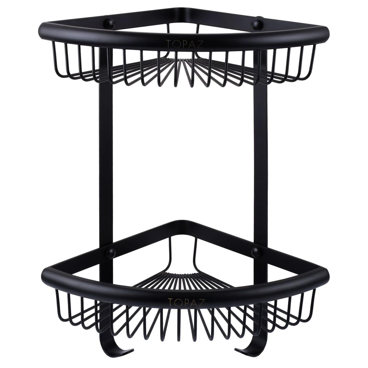 Полка подвійна кутова TOPAZ TKB-4115-2-BL (000021349), фото 1