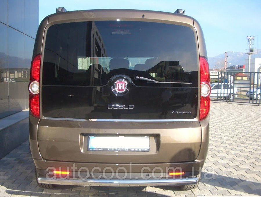 Захист заднього бампера труба Fiat Qubo/Fiorino 2008+, фото 1