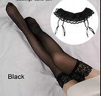 Сексуальный комплект пояс для чулок и капроновые чулки