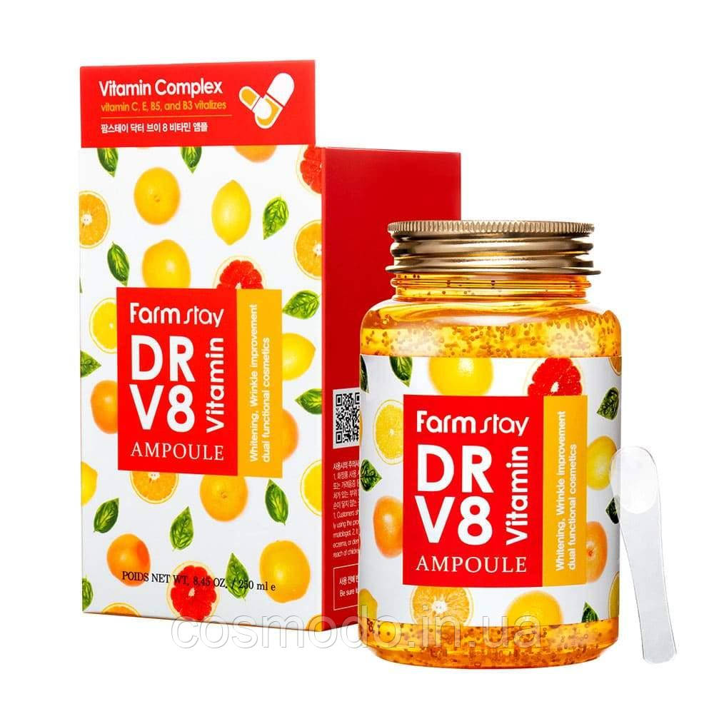 Ампульная сыворотка с витаминами FarmStay Dr-V8 Vitamin Ampoule