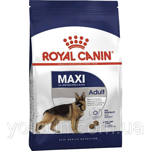 Royal Canin (Роял Канін) Maxi Adult для дорослих собак великих розмірів від 15 місяців до 5 років 15кг