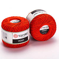 YarnArt VIOLET (Віолет) № 5535 помаранчевий (Пряжа мерсеризована бавовна, нитки для в'язання)