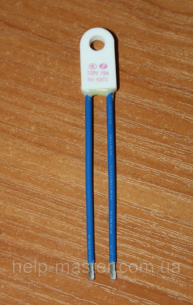 Термозапобіжник T130 °C 15A 250V кераміка., фото 1