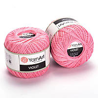 YarnArt VIOLET (Виолет) № 6313 светло-розовый (Пряжа мерсеризованный хлопок, нитки для вязания)