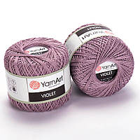 YarnArt VIOLET (Віолет) № 4931 бузковий (Пряжа мерсеризована бавовна, нитки для в'язання)