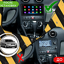 Штатна магнітола Lesko для Audi A3 II (8P) 2003-2005 екран 9" 2/32 Wi-Fi Base GPS Android-ауді, фото 3