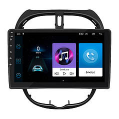Штатна магнітола Lesko для Peugeot 206 1998-2012 екран 9" 1/16Gb/ Wi-Fi Optima GPS Android Пожо