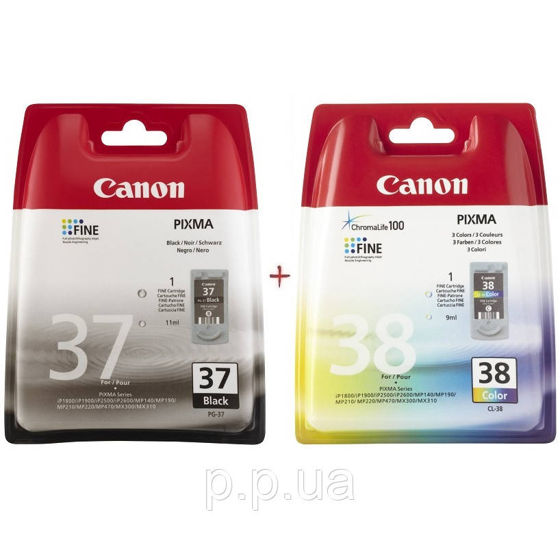 Комплект струменевих картриджів Canon PG-37/CL-38 Black/Color (Set37)
