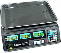 Продуктовые весы для рынка BITEK YZ-208TP, Весы с аккумулятором для кафе с памятью