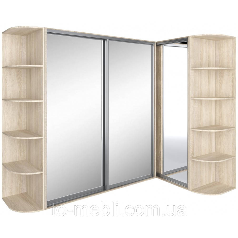 Шафа купе кутова (180х60х210 / 120х60х210) Фенікс